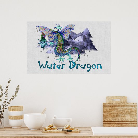 Wasserdrache Poster (Küche)