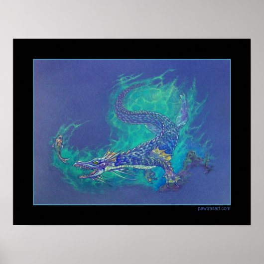 Wasserdrache Poster (Vorne)