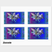 Wasserdrache Rechteckiger Aufkleber (Blatt)