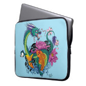 Wasserdrache und Koi Laptopschutzhülle (Vorderseite Links)