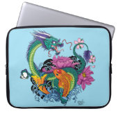 Wasserdrache und Koi Laptopschutzhülle (Vorderseite)