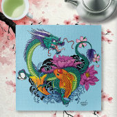 Wasserdrache und Koi Puzzle