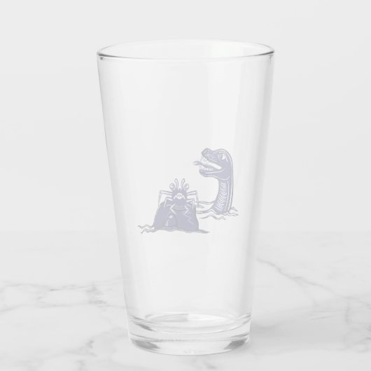 Wasserdrache und Monsterkrabbe Glas (Rückseite)