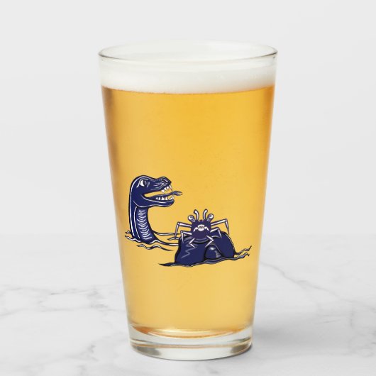 Wasserdrache und Monsterkrabbe Glas (Vorne (Gefüllt))