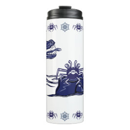 Wasserdrache und Monsterkrabbe Thermosbecher