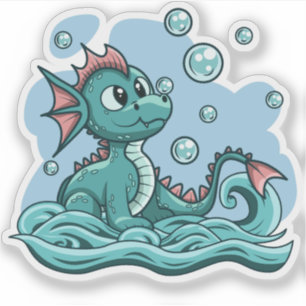 Wasserdrachenhefter Aufkleber