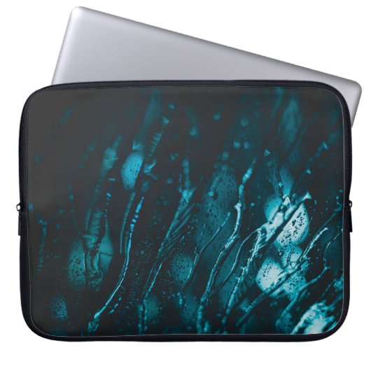 WASSERDROPLETTE AUF GLAS LAPTOPSCHUTZHÜLLE (Vorderseite)