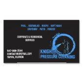 Wasserdruckabfall Magnetische Visitenkarte (Vorderseite)