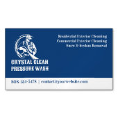 Wasserdruckabfall Magnetische Visitenkarte (Vorderseite)