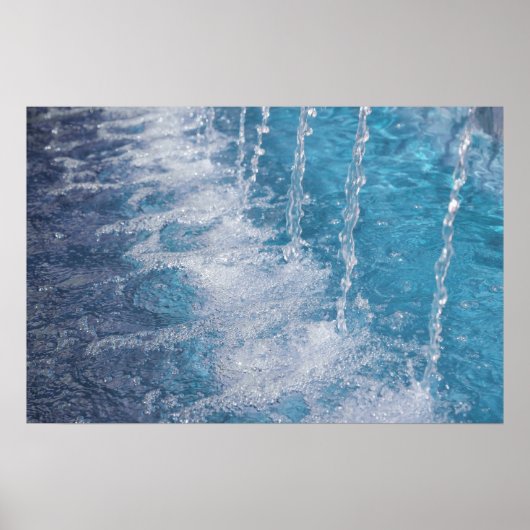 Wasserdüsen an sonniger Zeit Poster (Vorne)