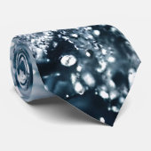 Wassereinbruch mit Tropfen in Aqua Blue Krawatte (Gerollt)