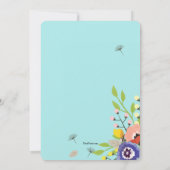 Wassereinladung kann blühen einladung (Rückseite)