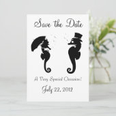 Wassereinladung Save The Date (Stehend Vorderseite)