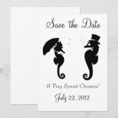 Wassereinladung Save The Date (Vorne/Hinten)