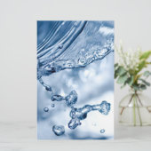 Wassereinschlag Briefpapier (Stehend Vorderseite)