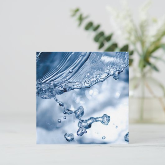 Wassereinschlag Karte (Stehend Vorderseite)