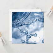 Wassereinschlag Karte (Vorderseite/Rückseite Beispiel)