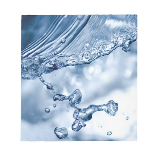 Wassereinschlag Notizblock (Vorderseite)