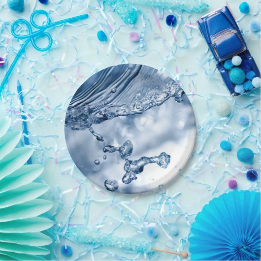 Wassereinschlag Pappteller (Party)