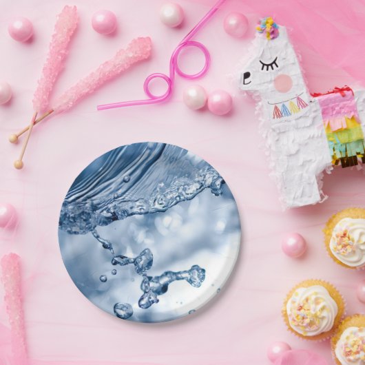 Wassereinschlag Pappteller (Party)