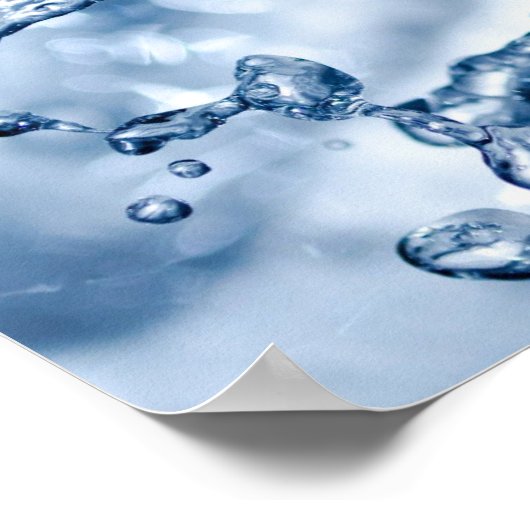 Wassereinschlag Poster (Ecke)