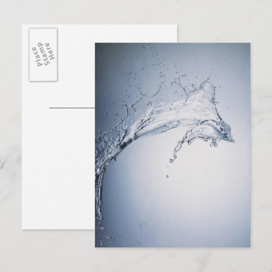 Wassereinschlag Postkarte (Vorne/Hinten)