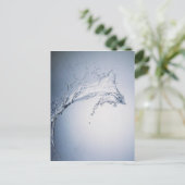 Wassereinschlag Postkarte (Stehend Vorderseite)