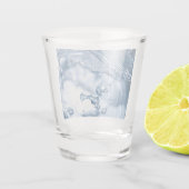 Wassereinschlag Schnapsglas (Rückseite)