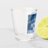 Wassereinschlag Schnapsglas (Links)