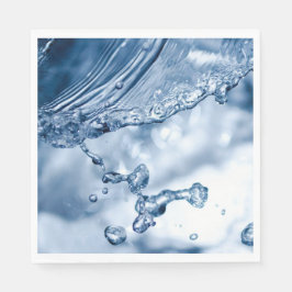 Wassereinschlag Serviette