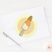 Wassereis Runder Aufkleber (Umschlag)