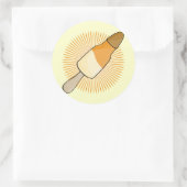 Wassereis Runder Aufkleber (Tasche)