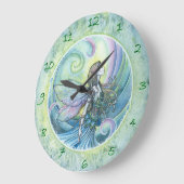 Wasserelement Faiasy Art Clock Große Wanduhr (Winkel)