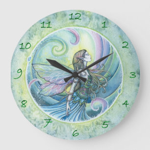 Wasserelement Faiasy Art Clock Große Wanduhr