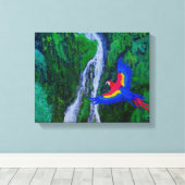 Wasserfahne Leinwanddruck (Insitu (Holzboden))