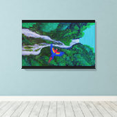 Wasserfahne Leinwanddruck (Insitu (Holzboden))