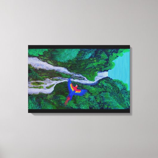 Wasserfahne Leinwanddruck (Vorderseite)