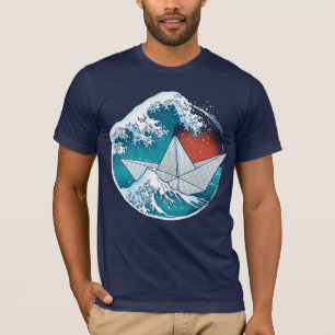 Wasserfahrzeug aus Papier T-Shirt