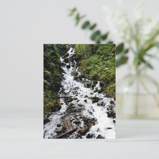 Wasserfall2 Postkarte (Stehend Vorderseite)