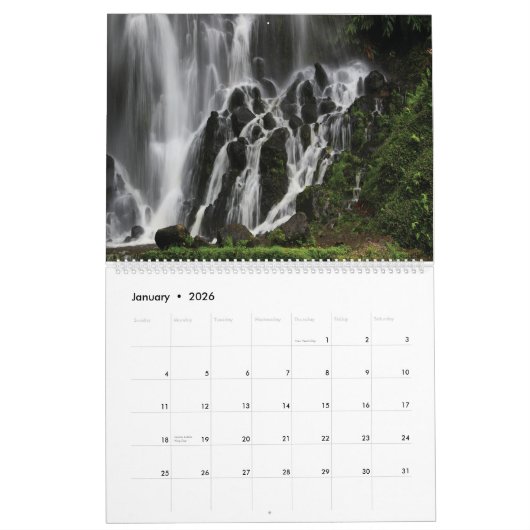 Wasserfall 2024 kalender (Jan 2026)