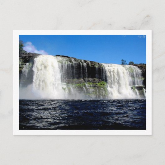 Wasserfall 4 Venezuela Dschungel Postkarte (Vorderseite)