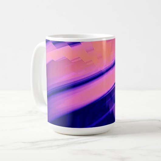 WASSERFALL ABSTRAKT KAFFEETASSE (Vorderseite Links)
