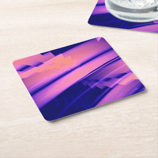 WASSERFALL ABSTRAKT RECHTECKIGER PAPPUNTERSETZER (angewinkelt)