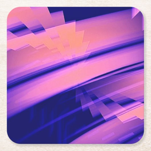 WASSERFALL ABSTRAKT RECHTECKIGER PAPPUNTERSETZER (Vorderseite)