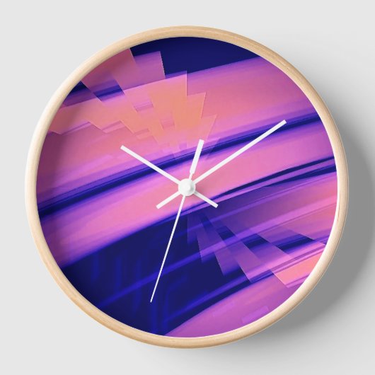 WASSERFALL ABSTRAKT UHR (Vorderseite)