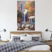 Wasserfall - Abstrakte Malerei Leinwand Prin (Insitu (Schlafzimmer))