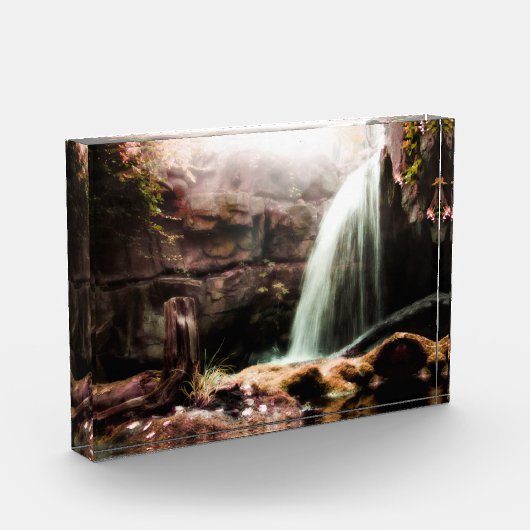Wasserfall-Acrylblock Fotoblock (Links)