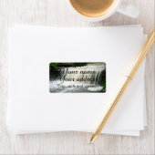 Wasserfall Adressaufkleber (Insitu)