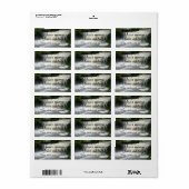 Wasserfall Adressaufkleber (Vorne)