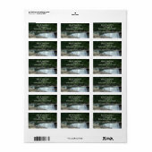 Wasserfall Adressaufkleber (Vorne)